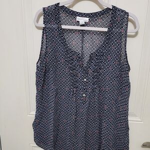 Motherhood Maternity Sleeveless Sheer Shirt top